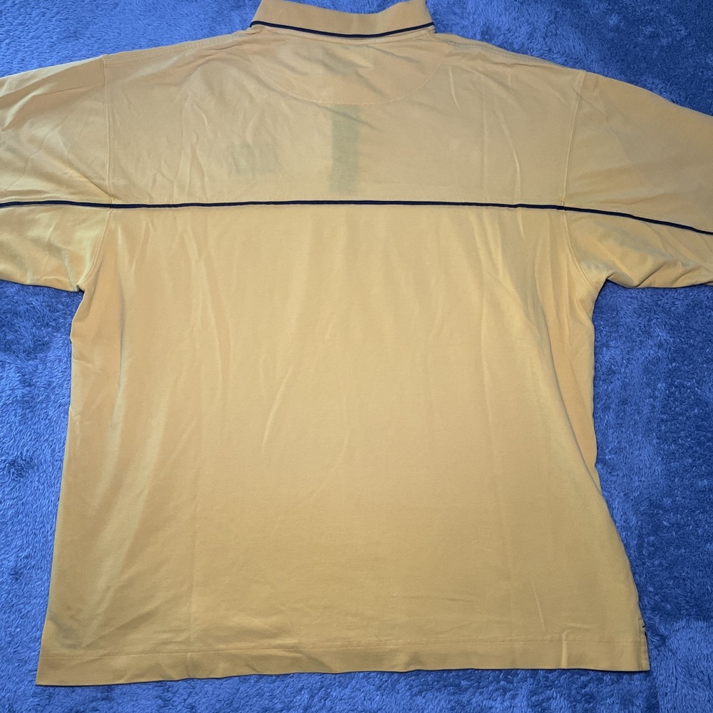 Cutter & Buck Men's VTG SZ XXL Short Sleeve Yellow Polo Iowa Basketball Logo - Picture 16 of 16
